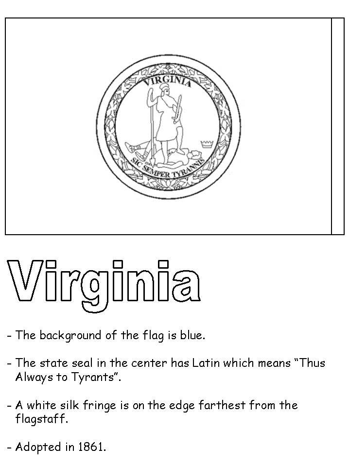 virginia flag coloring page state flag of virginia coloring page color luna page flag virginia coloring 