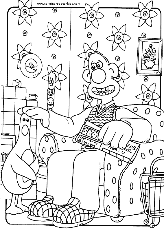 wallace and gromit pictures to print wallace and gromit color page coloring pages for kids gromit and print wallace to pictures 