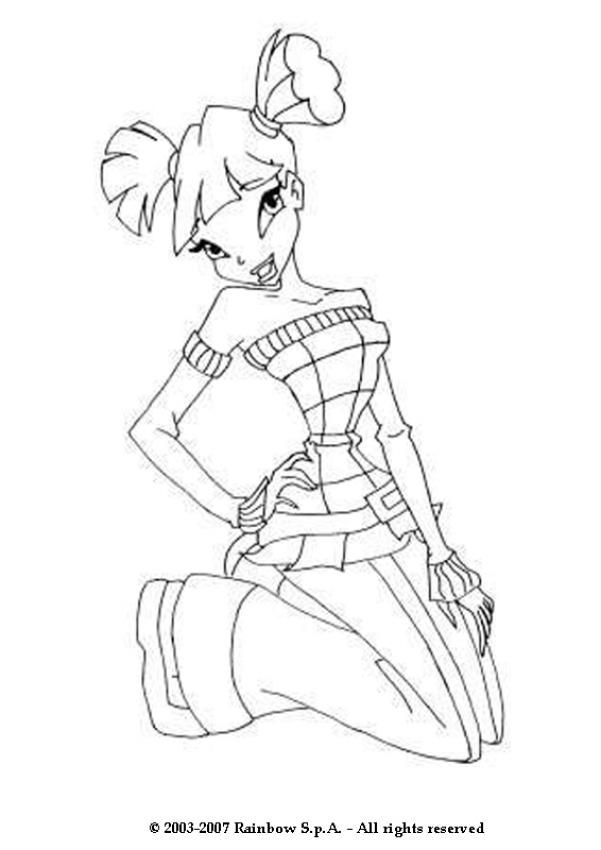 winx club musa musa coloring pages musa from the winx club cartoon club winx musa 