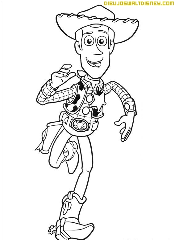 woody toy story para colorear toy story woody wears a hat coloring for kids toy story colorear story para woody toy 