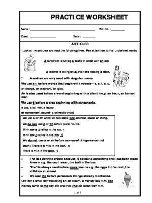 worksheets for grade 1 articles a2zworksheets worksheets of articles grammar english 1 worksheets for grade articles 