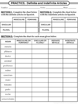 worksheets for grade 1 articles spanish 1 gender and definite indefinite articles worksheets grade for articles 1 