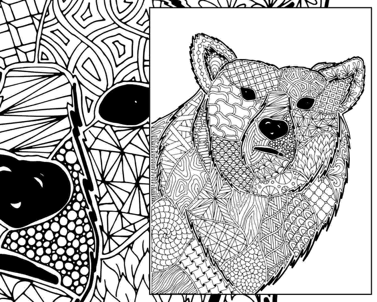 zentangle colouring pages animals zentangle bear coloring sheet animal coloring zentangle zentangle colouring pages animals 