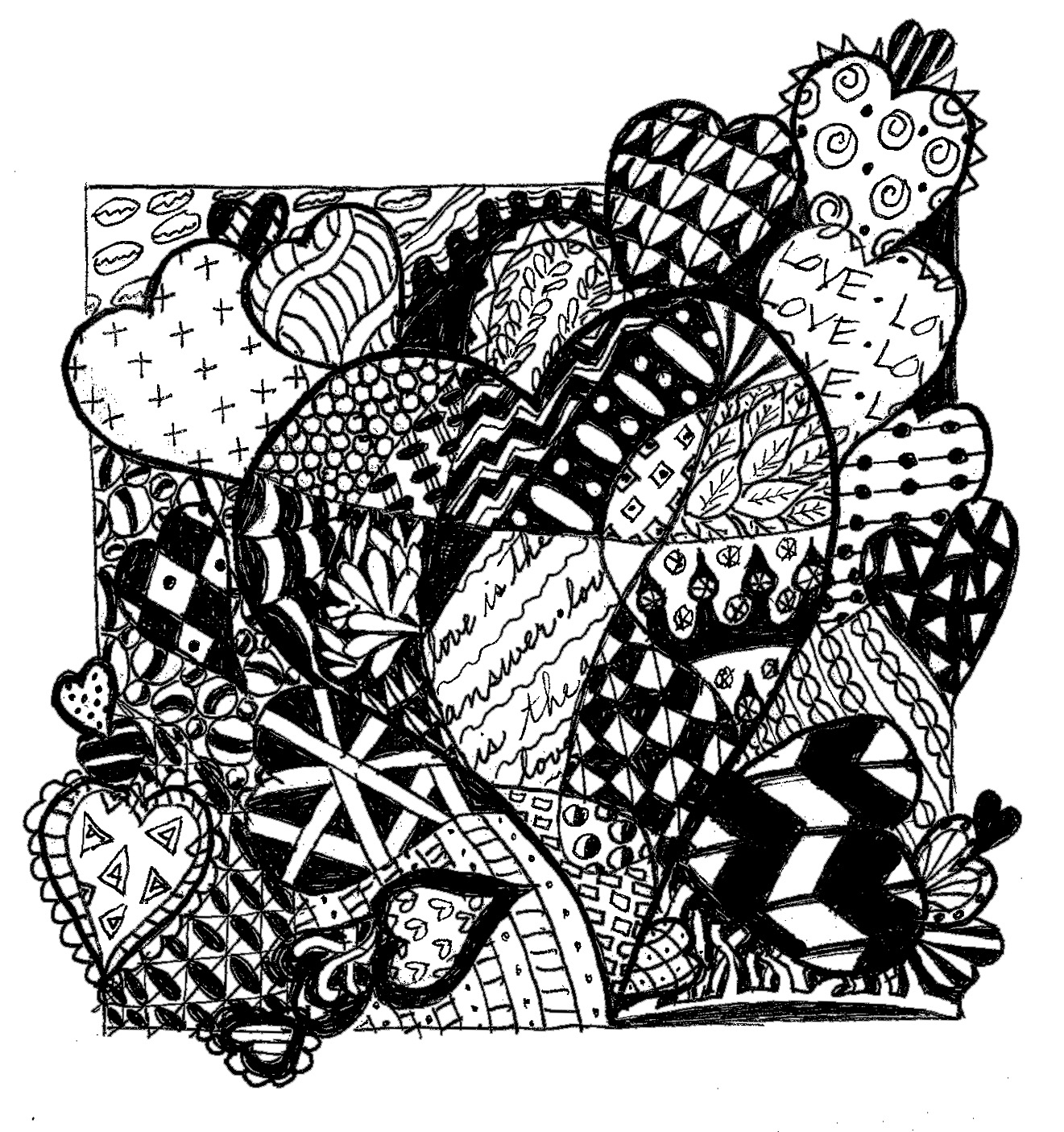 zentangle patterns coloring pages a little color every day march 2010 coloring zentangle pages patterns 