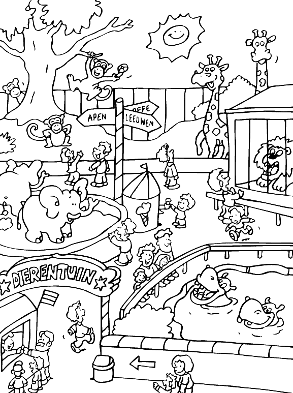 zoo coloring pages zoo colouring in poster by really giant posters coloring pages zoo 