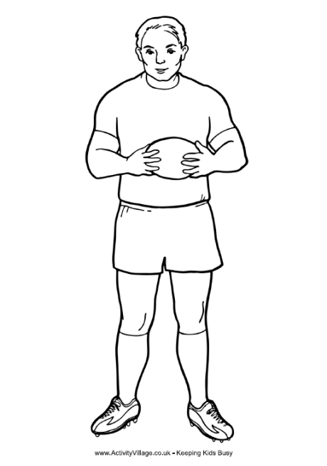 activity village sports colouring pages girls rugby team colouring page colouring activity village sports pages 