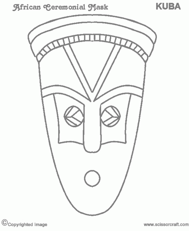 african mask template african mask coloring pages african tribal mask coloring mask template african 