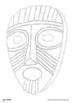 african mask template african mask template print in landscape for adult size mask template african 