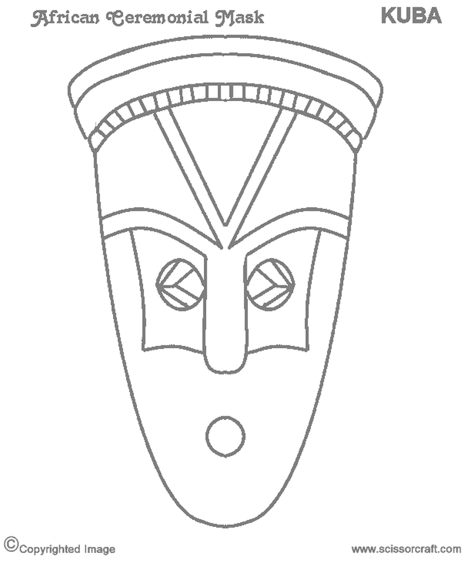 african mask template printable african mask symmetry african art projects mask african template 
