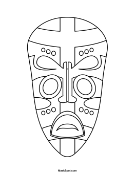 african mask template printable african stencils joy studio design gallery mask template african 