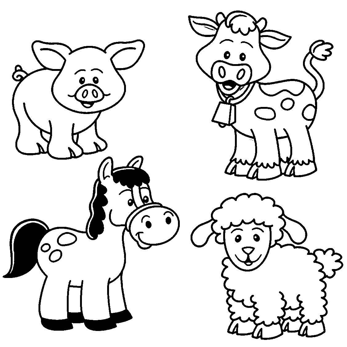 animal coloring pages for kids easy animal coloring pages for kids coloring home animal for pages kids coloring 