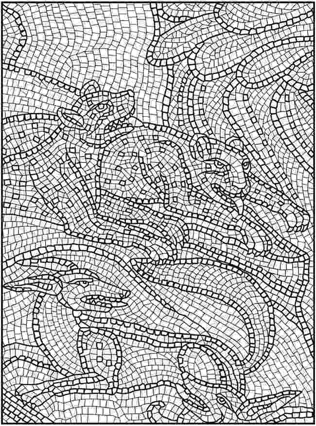 animal mosaic coloring pages mosaic patterns coloring pages coloring home pages coloring mosaic animal 