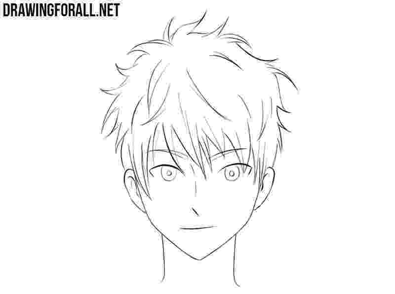 anime boy head how to draw an anime head drawingforallnet head boy anime 