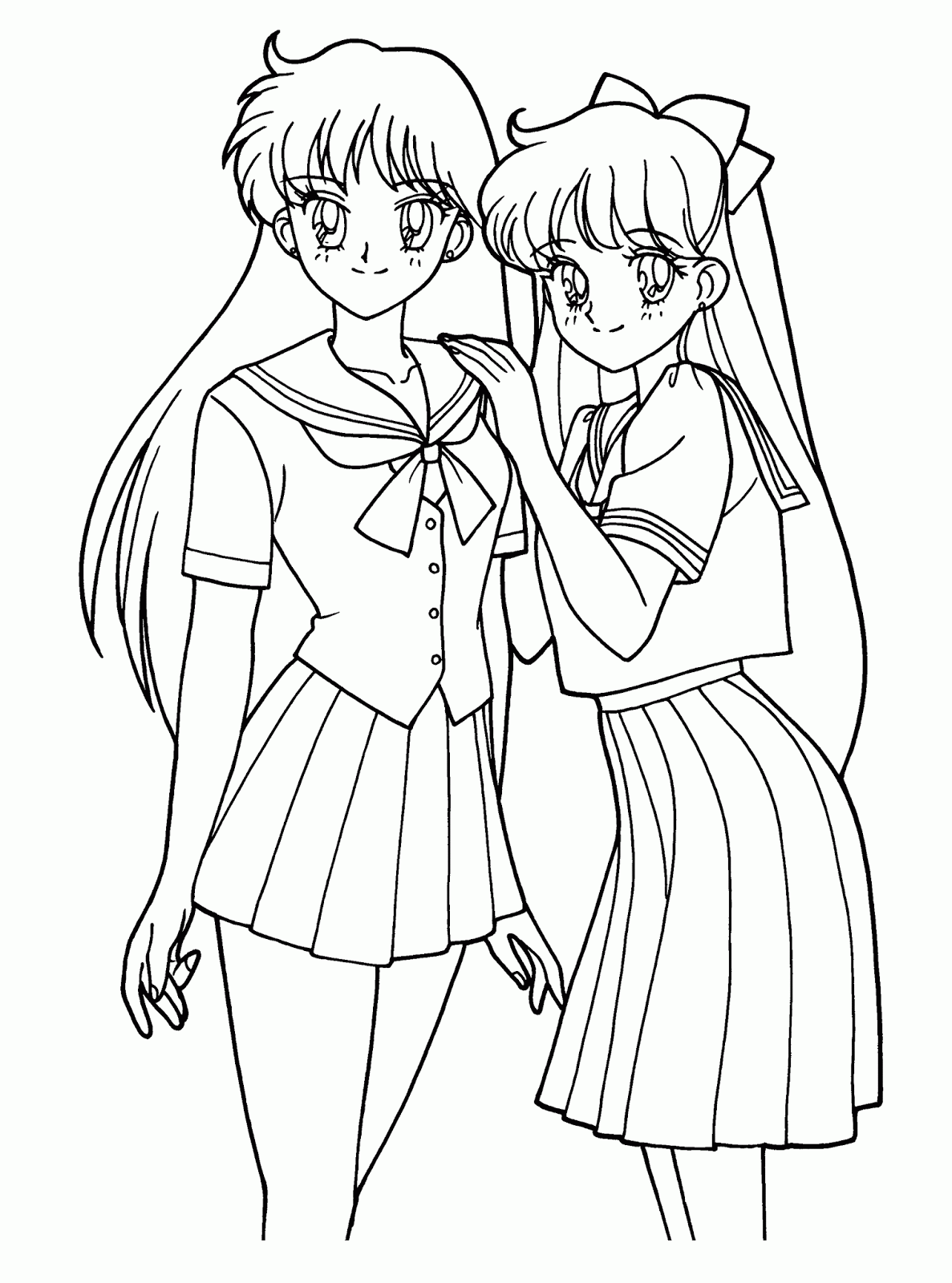 anime girl coloring sheets coloring pages anime coloring pages free and printable girl sheets coloring anime 