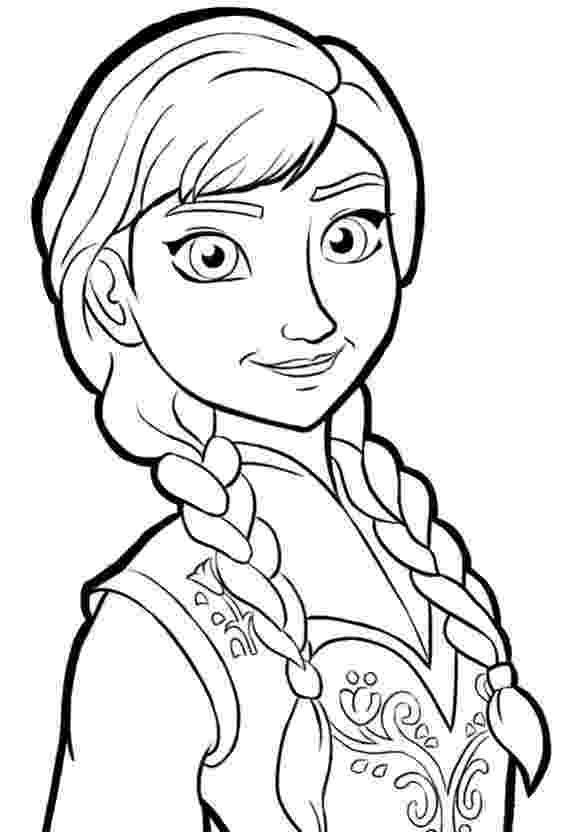 anna from frozen coloring pages anna from the frozen movie coloring page free printable anna from coloring pages frozen 