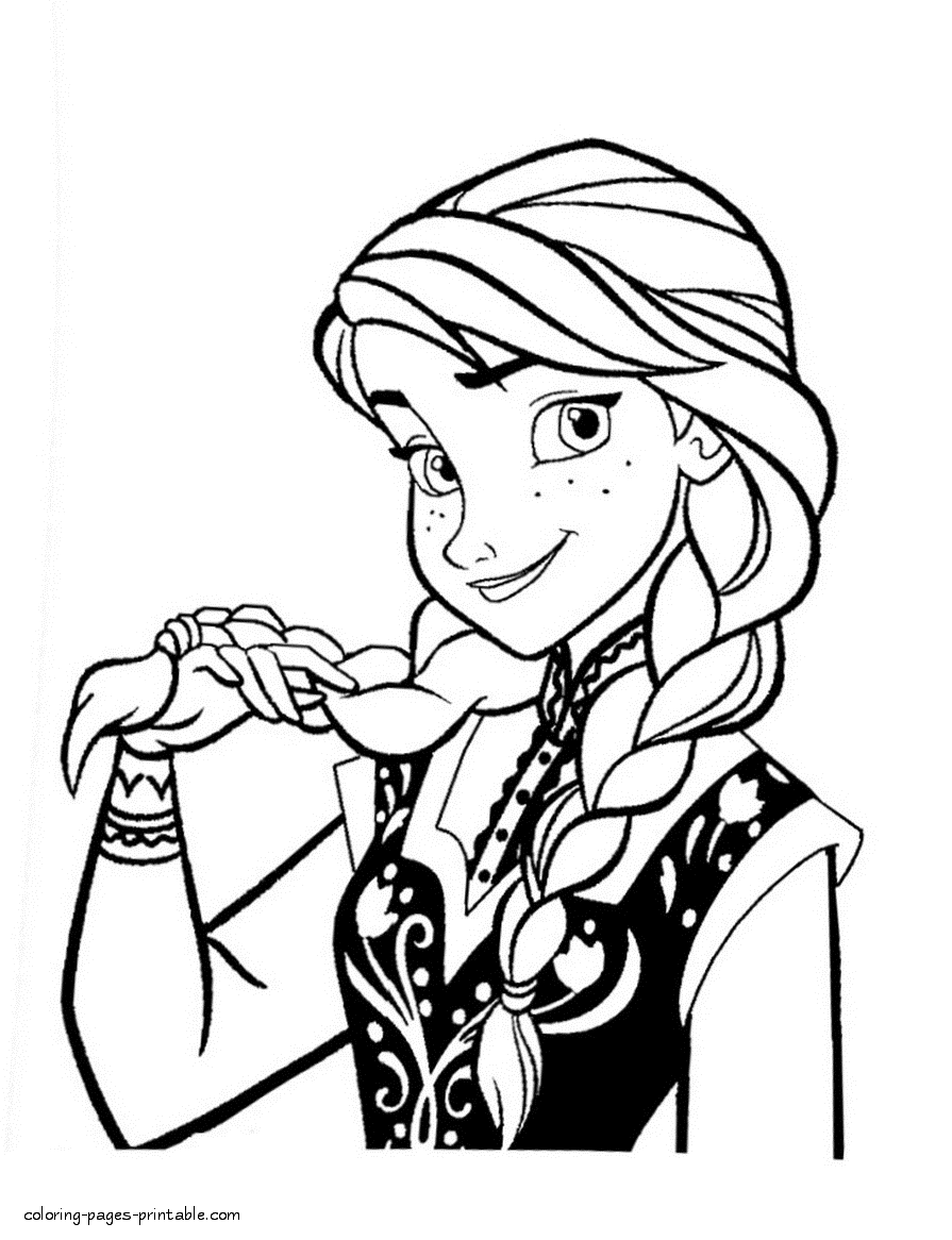 anna from frozen coloring pages young anna coloring page wecoloringpagecom frozen coloring pages from anna 