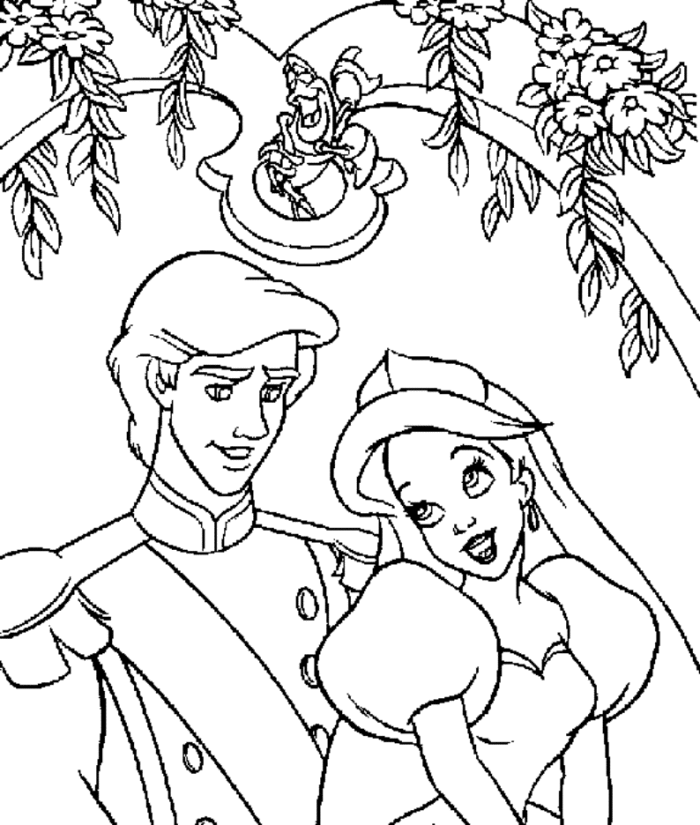 ariel and eric coloring pages ariel and prince eric coloring pages to download and print pages and coloring eric ariel 