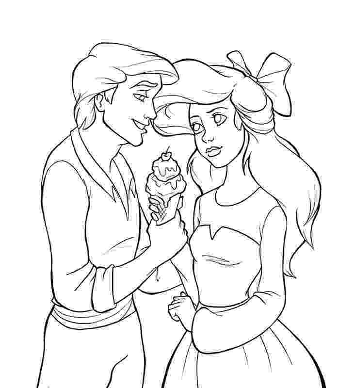 ariel and eric coloring pages disney ariel and eric coloring pages getcoloringpagescom and pages ariel coloring eric 