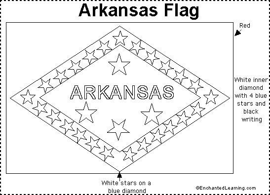 arkansas state flag coloring sheet arkansas state flag coloring page worksheet village sheet flag coloring state arkansas 