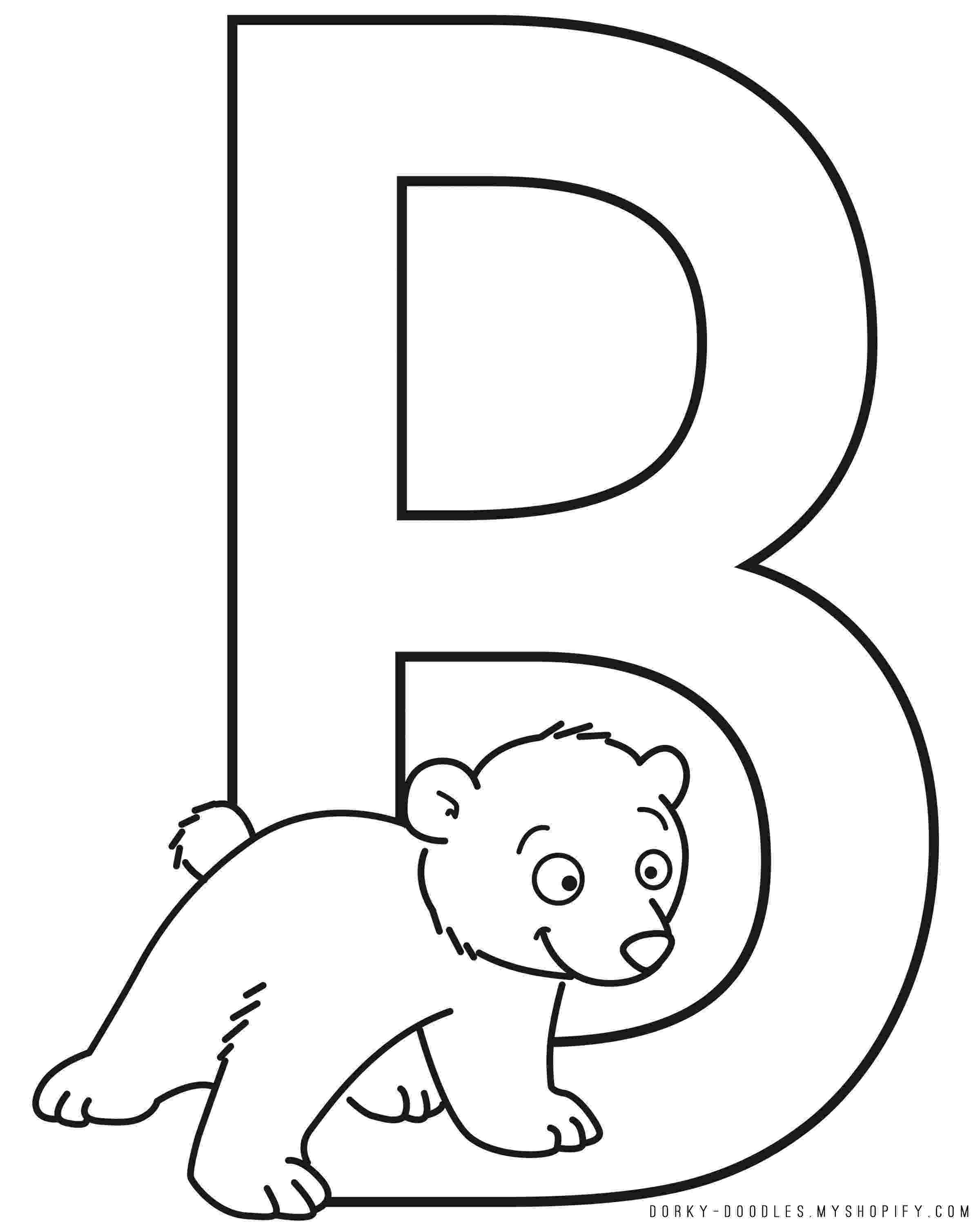 b coloring page letter b coloring pages to download and print for free b coloring page 