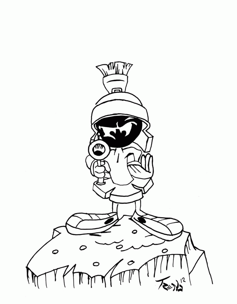 baby marvin the martian marvin martian coloring pages at getcoloringscom free the baby martian marvin 