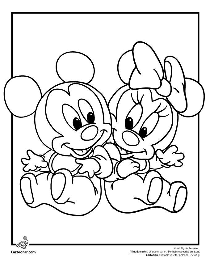 baby mickey mouse coloring pages disney babies coloring pages disney39s world of wonders mickey mouse baby coloring pages 