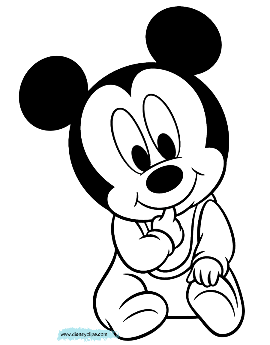 baby mickey mouse coloring pages disney babies coloring pages disneyclipscom mouse mickey baby pages coloring 