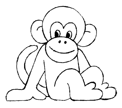 baby monkey coloring pictures free printable monkey coloring pages for kids monkey pictures baby coloring 