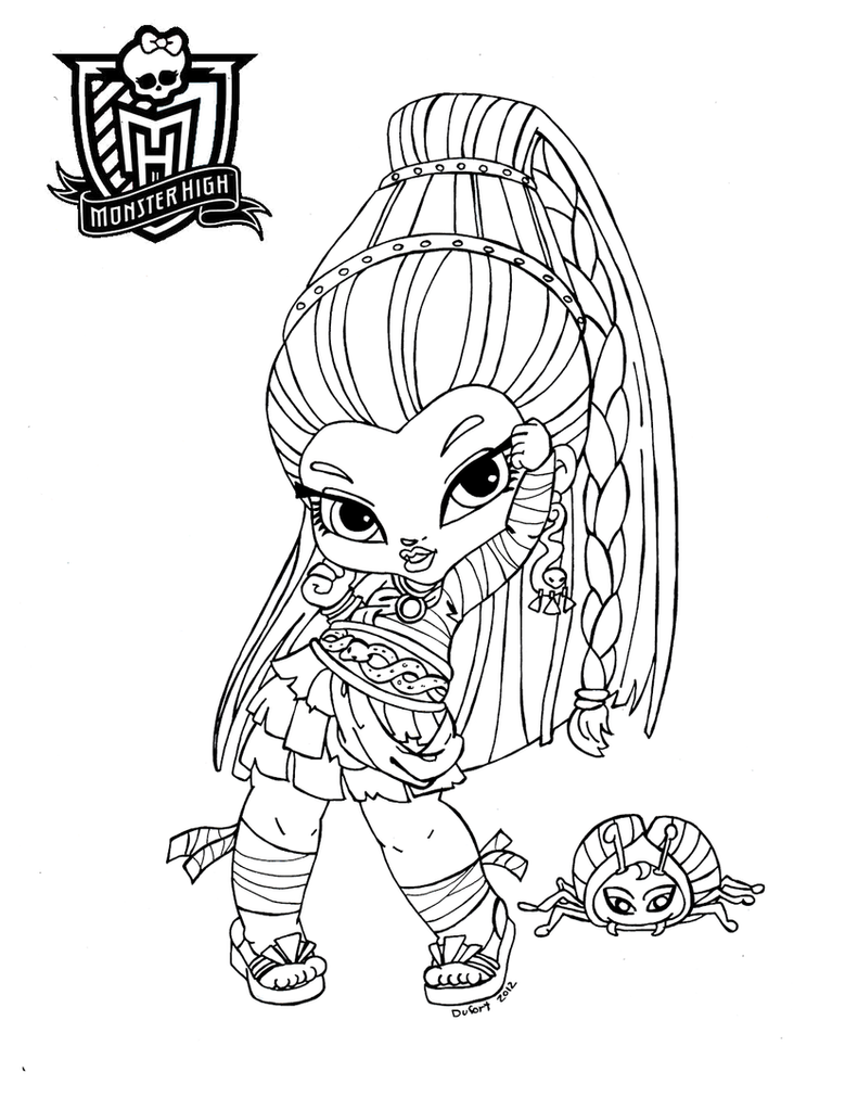 baby monster high coloring pages all about monster high dolls baby monster high character monster baby coloring high pages 