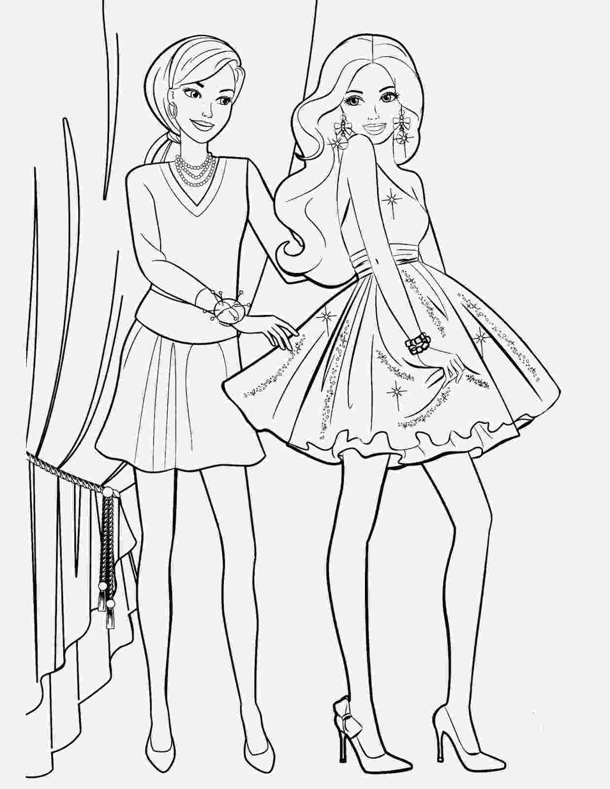 barbie color pages to print 1000 images about colouring in on pinterest barbie color pages to print 