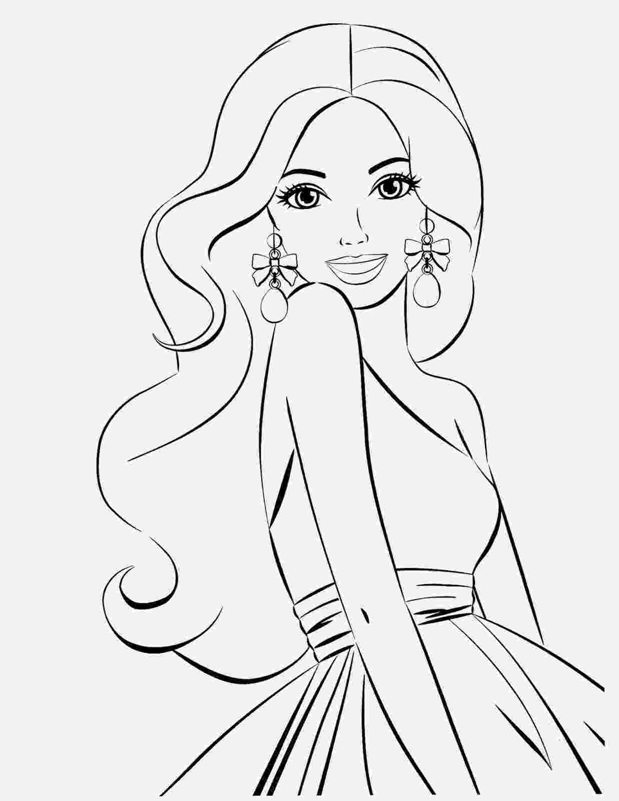 barbie color pages to print coloring pages barbie free printable coloring pages to color print pages barbie 