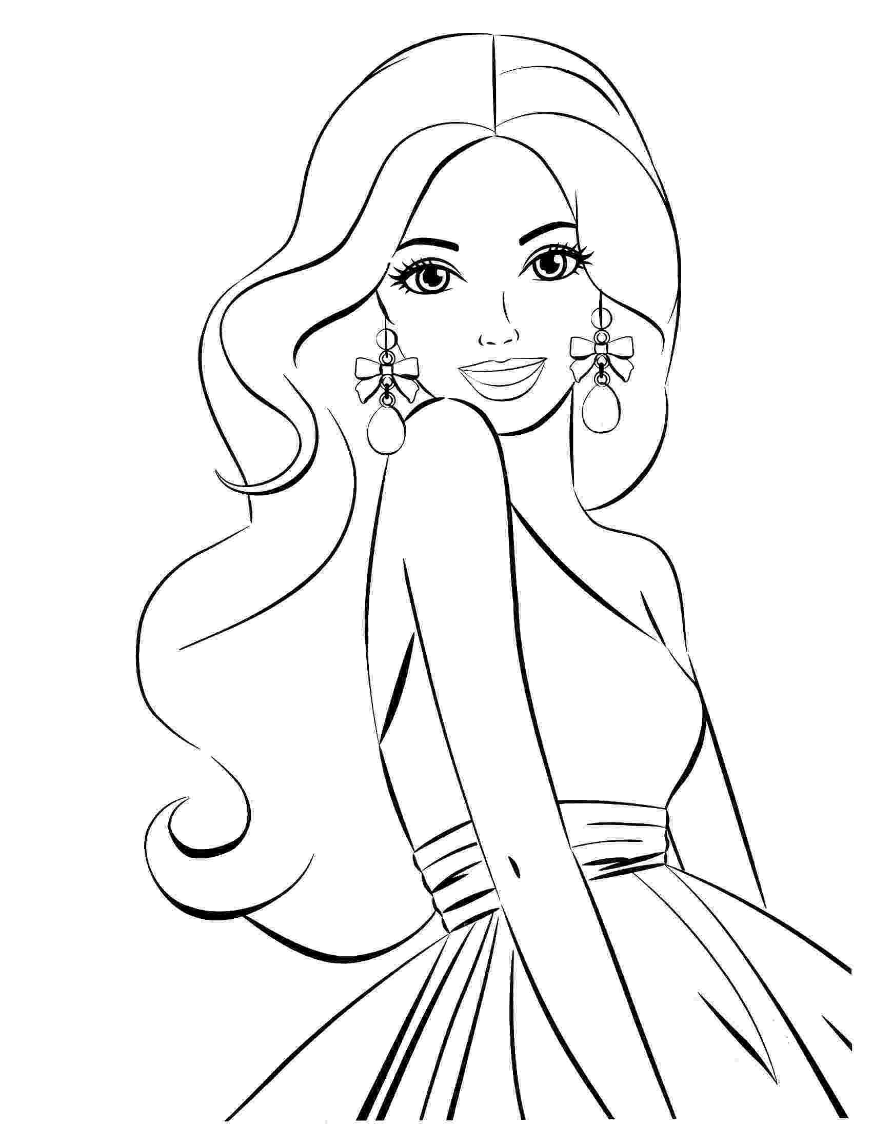 barbie coloring pages for kids barbie coloring pages pages coloring for barbie kids 