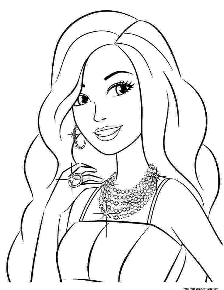 barbie coloring pages for kids kids page barbie coloring pages for childrens coloring pages kids barbie for 
