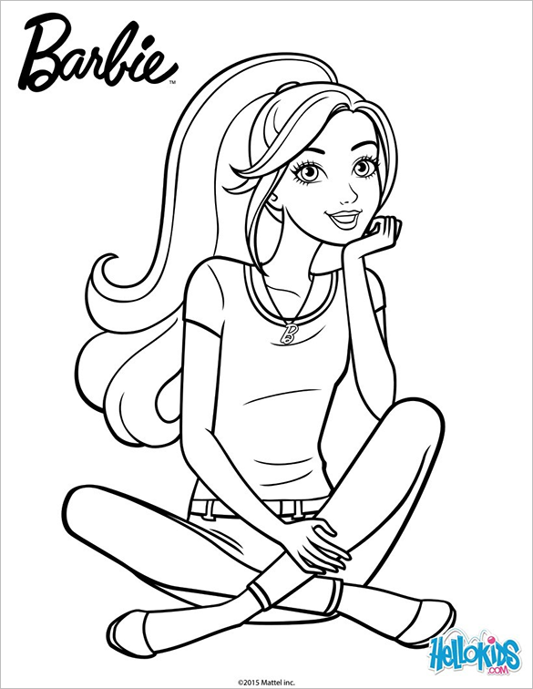barbie free coloring pages free printable barbie coloring pages for kids coloring free barbie pages 