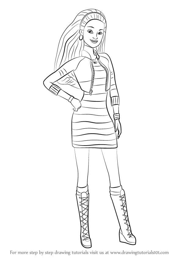 barbie sketch for colouring barbie coloring pages for girls free printable barbie colouring for sketch barbie 