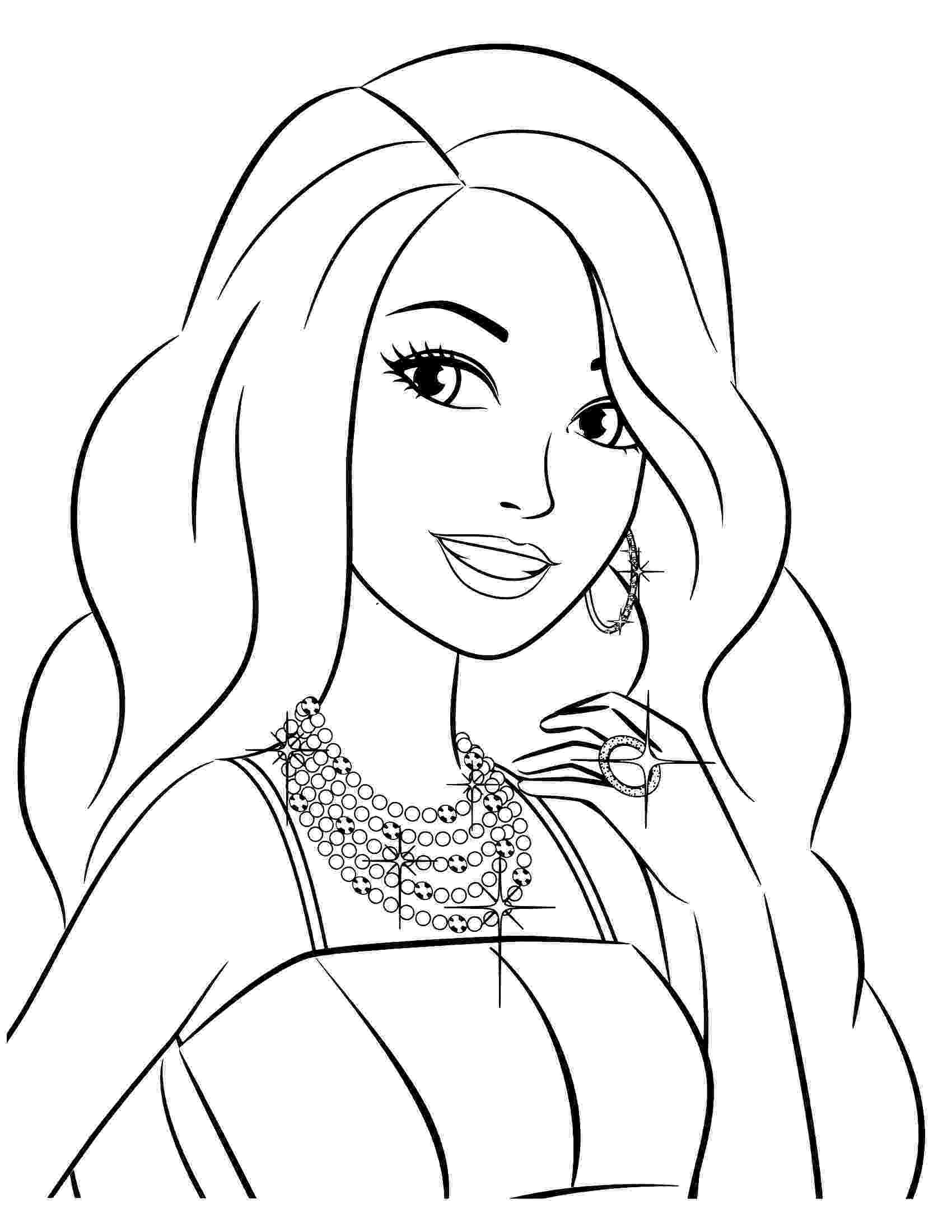barbie sketch for colouring barbie doll drawing at getdrawingscom free for personal barbie for colouring sketch 