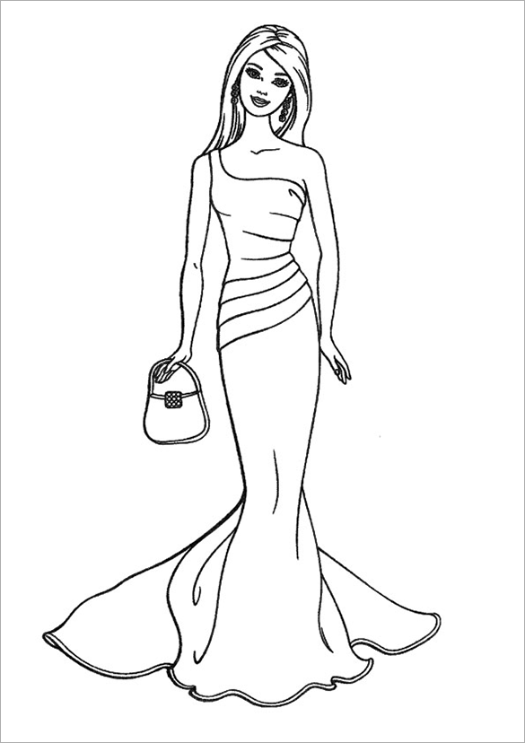 barbie sketch for colouring coloring pages barbie free printable coloring pages colouring barbie for sketch 