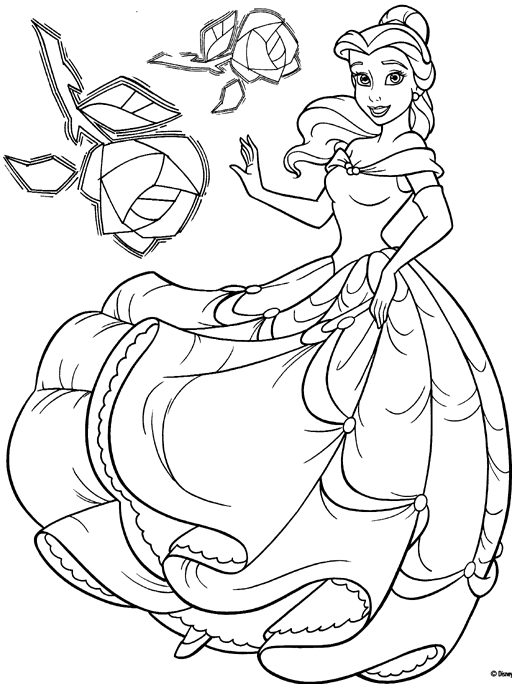 beauty and the beast pictures to colour disney movie princesses belle coloring pages pictures and the colour to beauty beast 