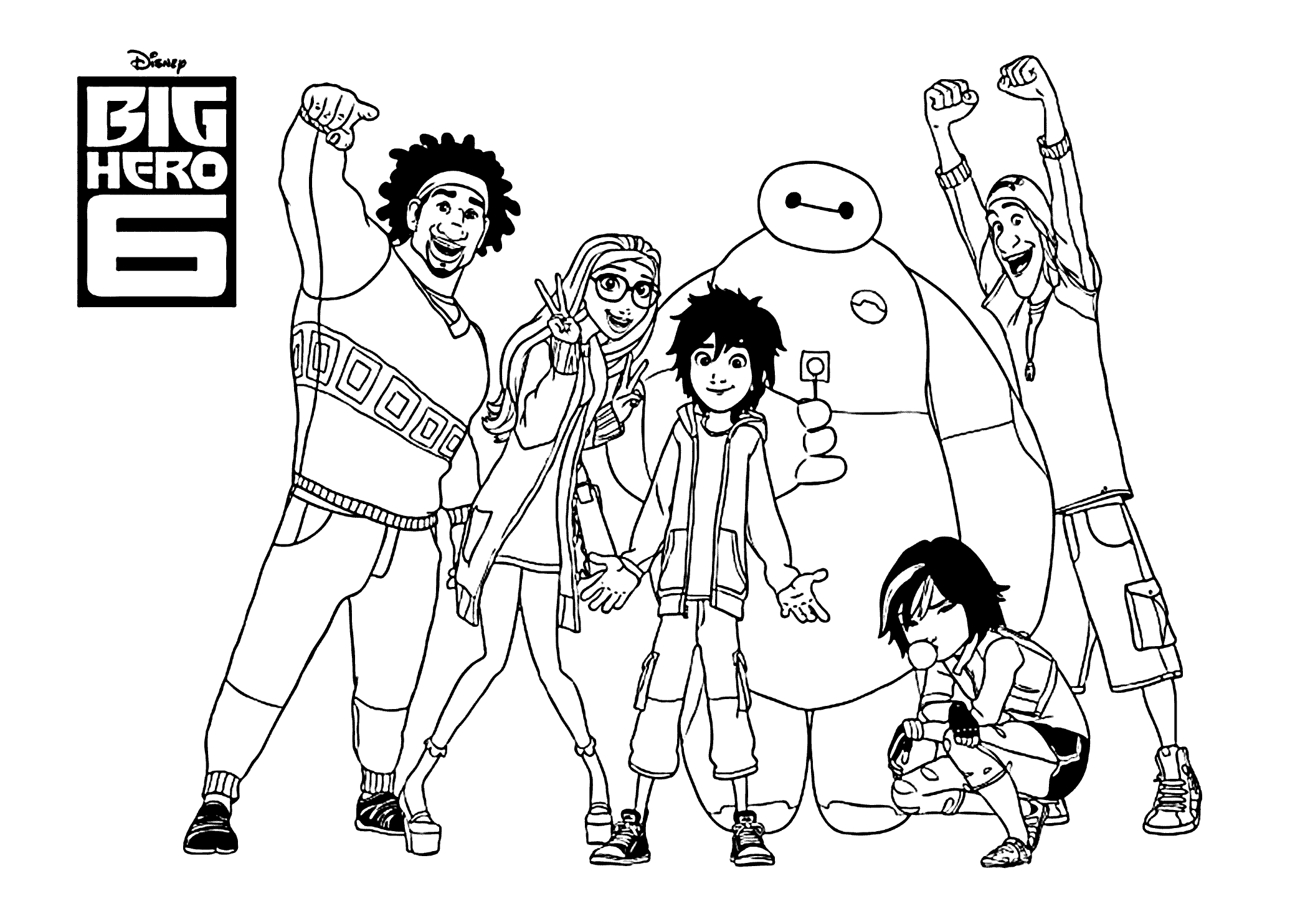 big hero 6 free coloring pages disney movie big hero 6 colouring pages free to print coloring 6 hero big free pages 