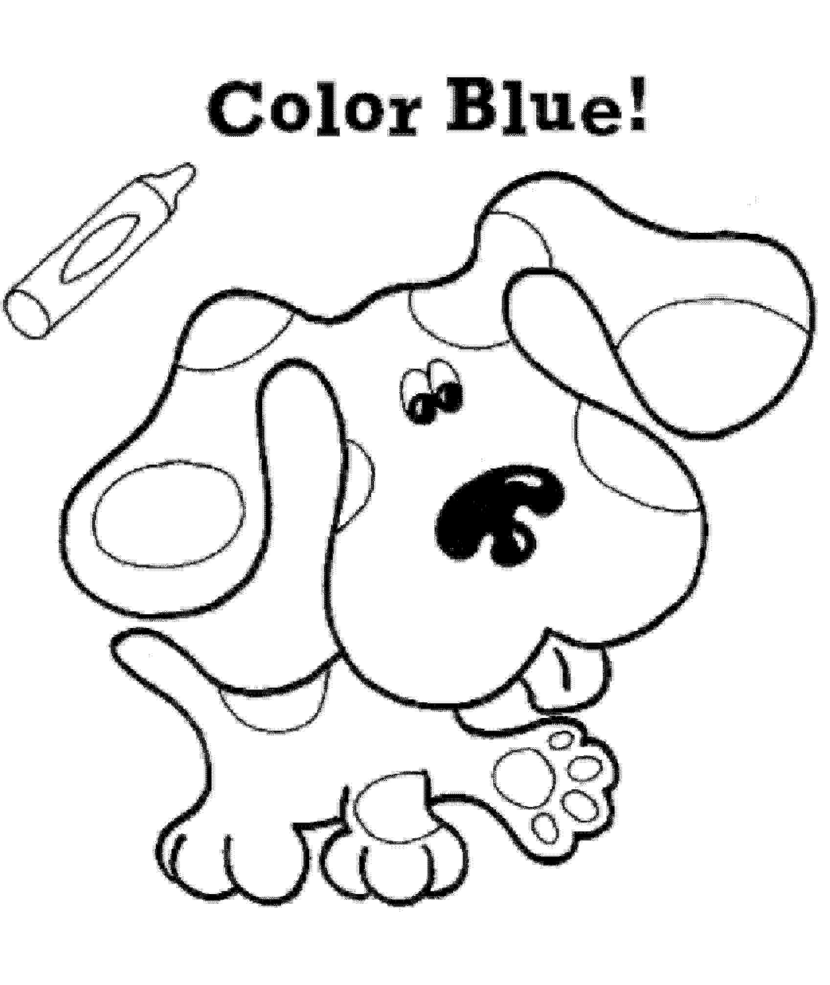 blues clues coloring pages free printable blues clues coloring pages for kids clues coloring pages blues 