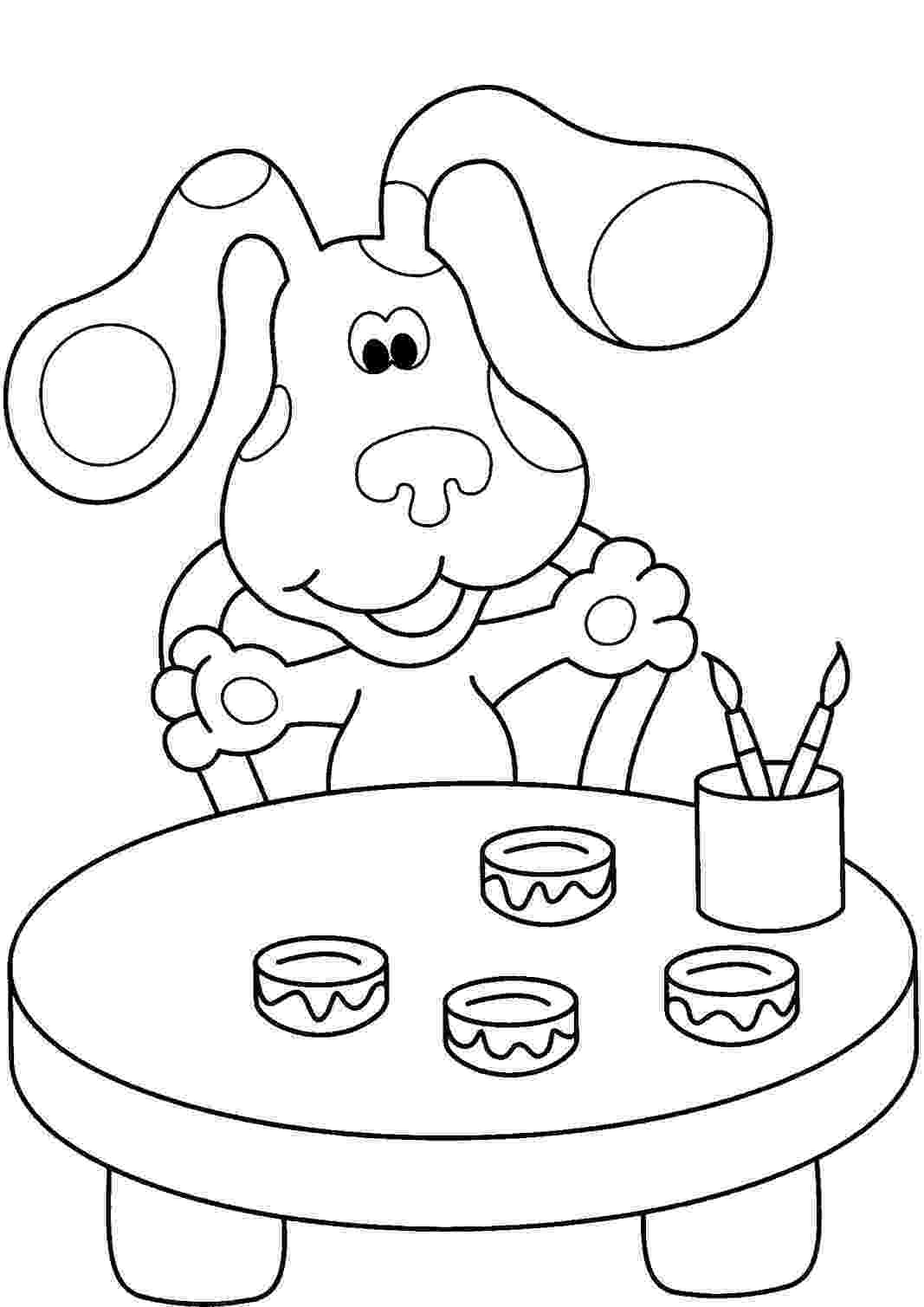 blues clues coloring pages free printable blues clues coloring pages for kids clues pages blues coloring 