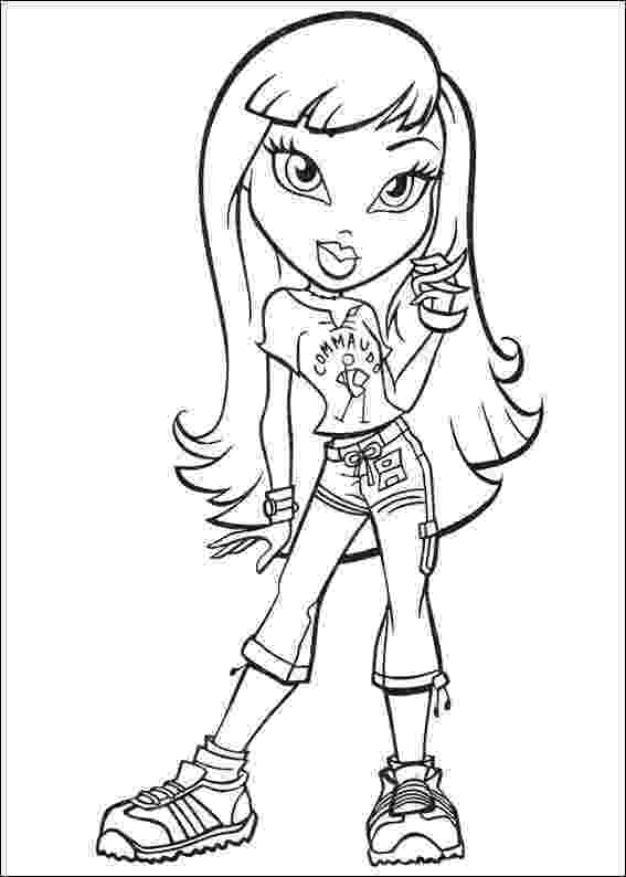 bratz coloring pages free printable coloring pages cool coloring pages bratz coloring pages bratz 