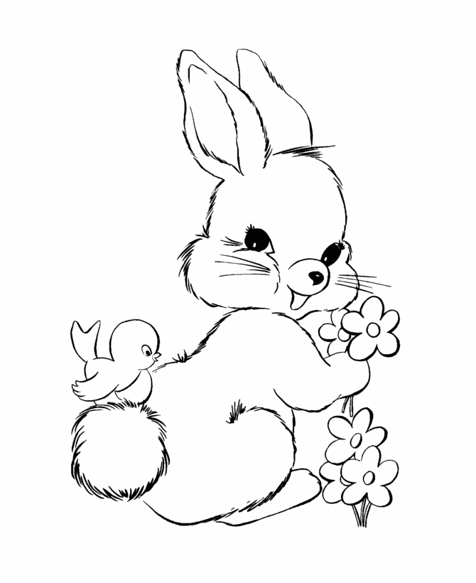 bunny coloring picture rabbit to color for children rabbit kids coloring pages bunny picture coloring 