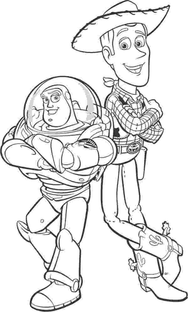 buzz and woody coloring pages woody and buzz lightyear coloring page kids coloring coloring buzz pages and woody 