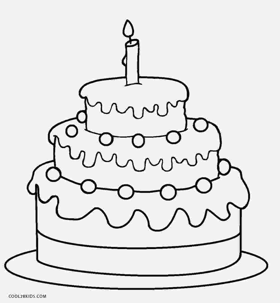 cake printable candle birthday cake coloring pages birthday cake with printable cake 