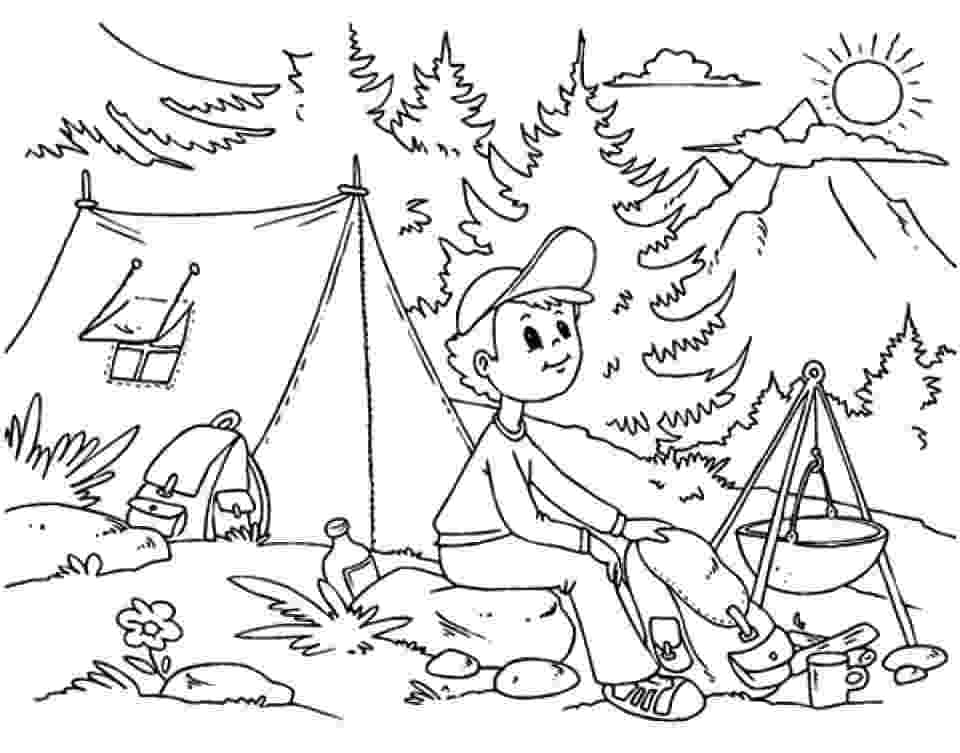 camp coloring pages camping coloring pages getcoloringpagescom pages camp coloring 