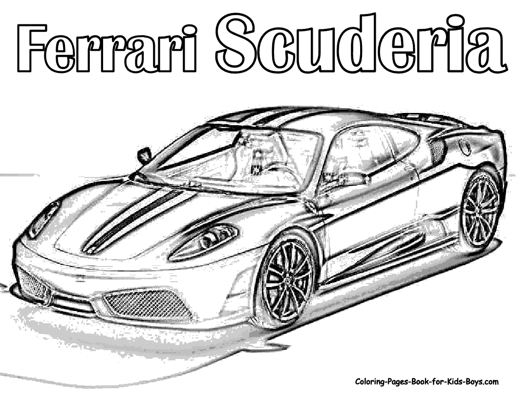 car coloring pages for adults auto coloring scuderia ferrari car colouring pages for car adults pages coloring 