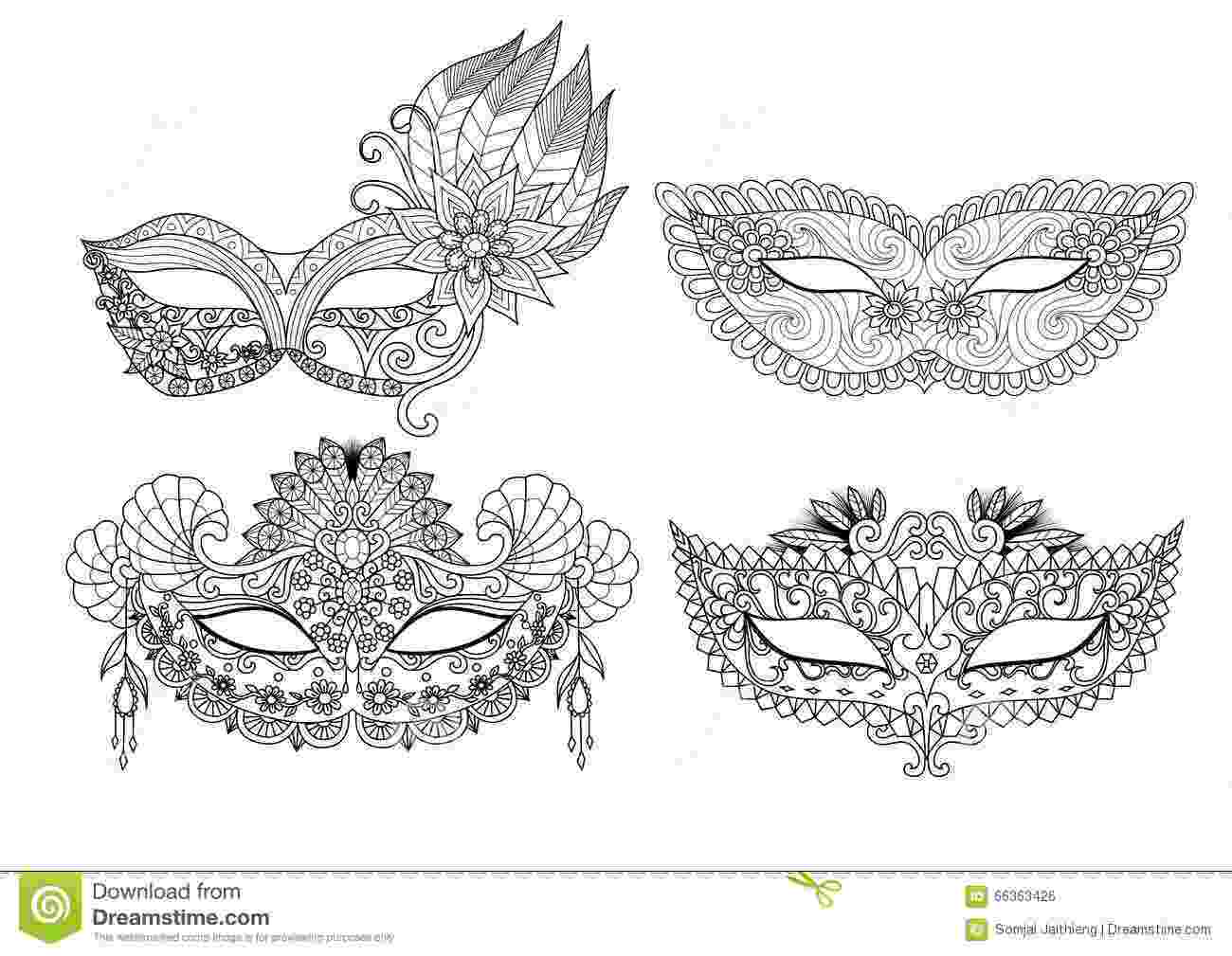 carnival mask coloring page máscara de carnaval para colorir ilustração vetorial carnival mask page coloring 