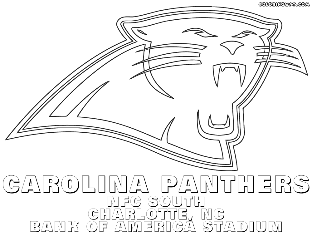 carolina panthers coloring pages carolina panthers logo coloring page free nfl coloring coloring panthers carolina pages 