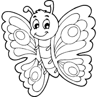 cartoon butterfly pictures to color butterfly coloring pages free printable from cute to butterfly cartoon to pictures color 
